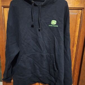 John Deere Men's Black Pullover Hoodie